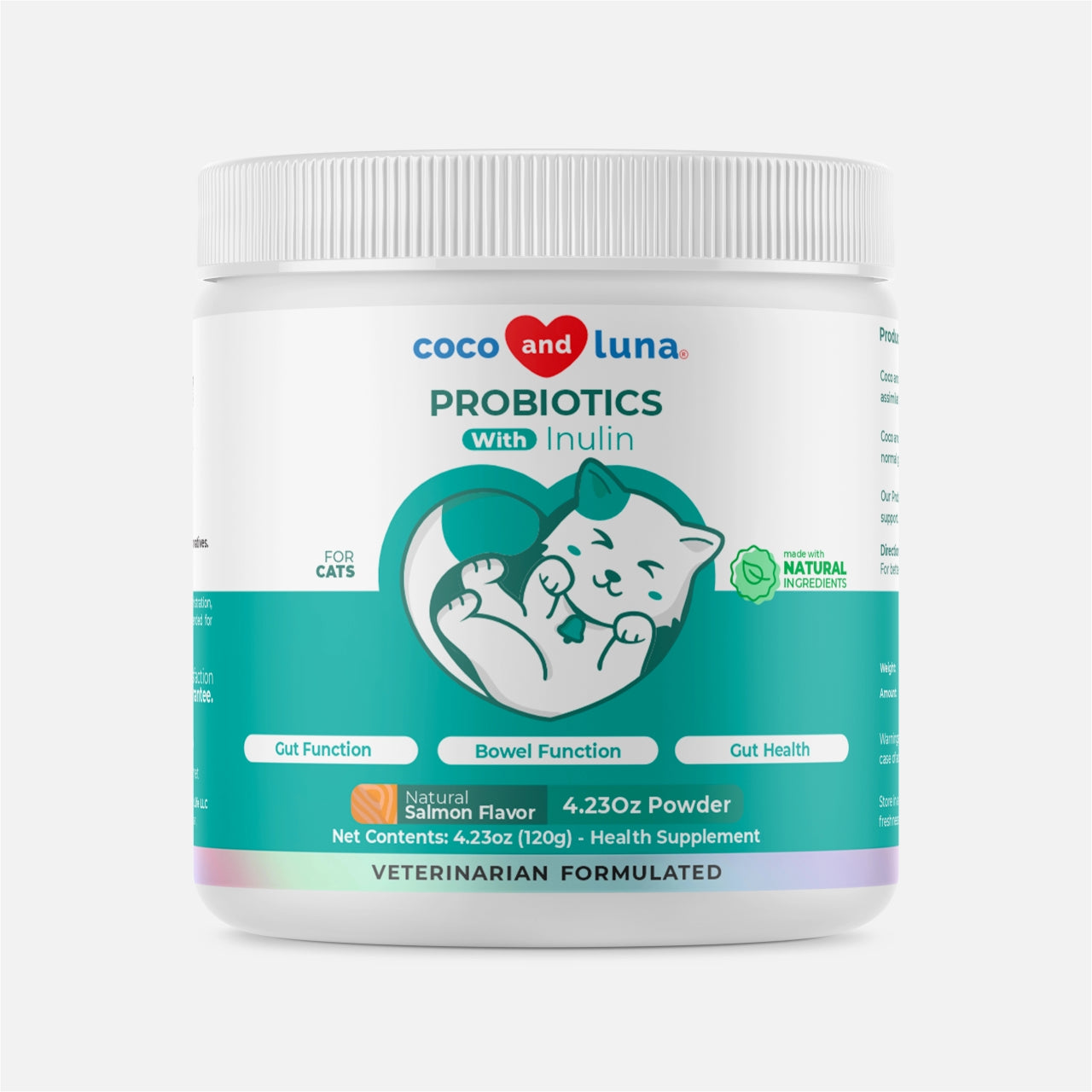 Probiotics for Cats – 4oz Powder - Coco and Luna