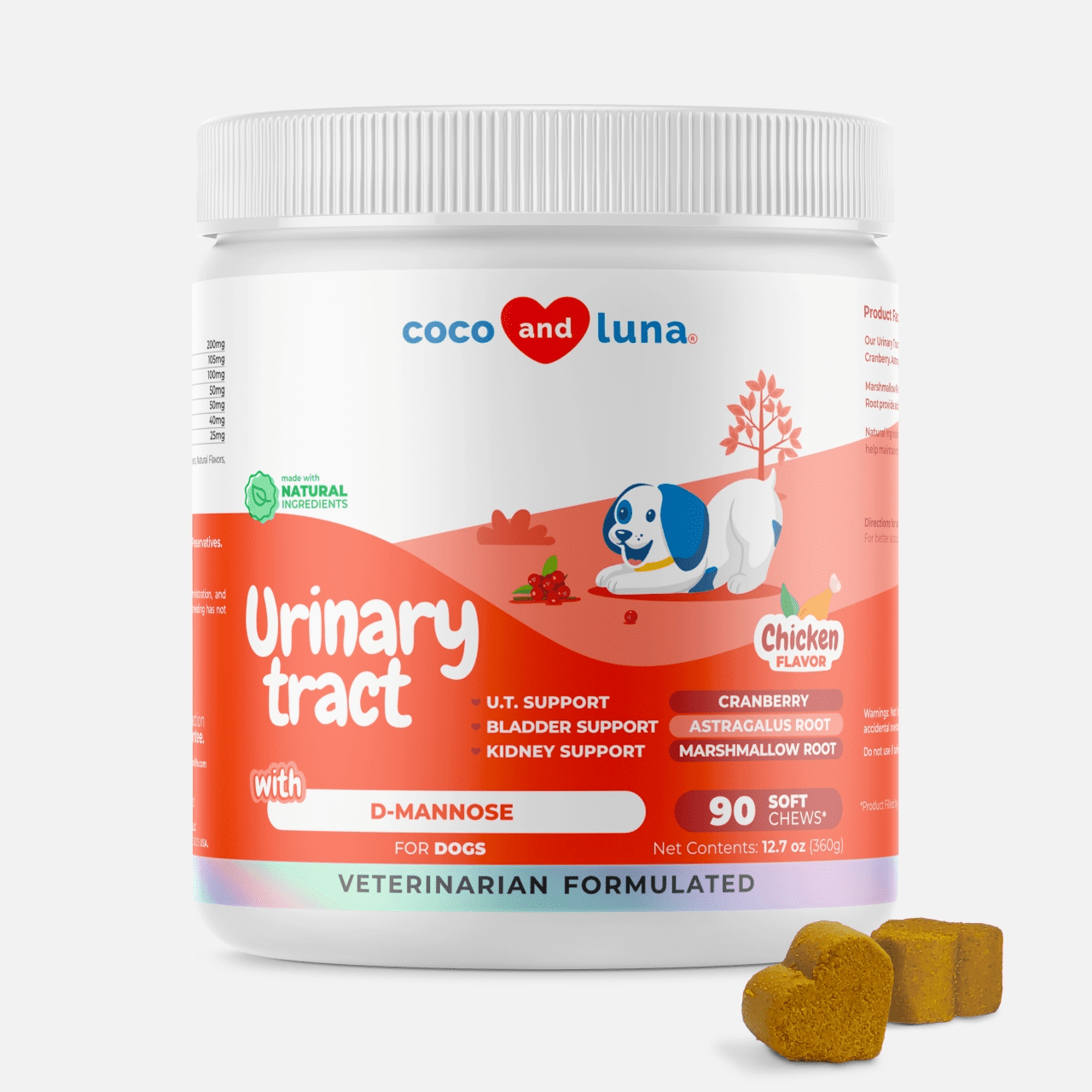 Urinary Tract for Dogs  - 90 Soft Chews - Coco and Luna