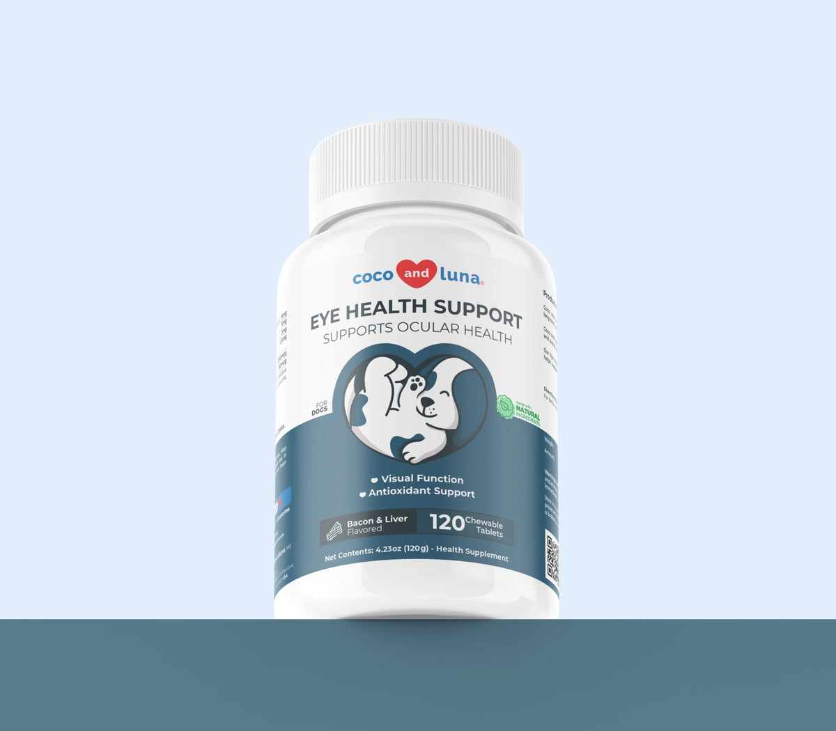 Suplemento para la salud ocular de los perros: 120 comprimidos masticables 