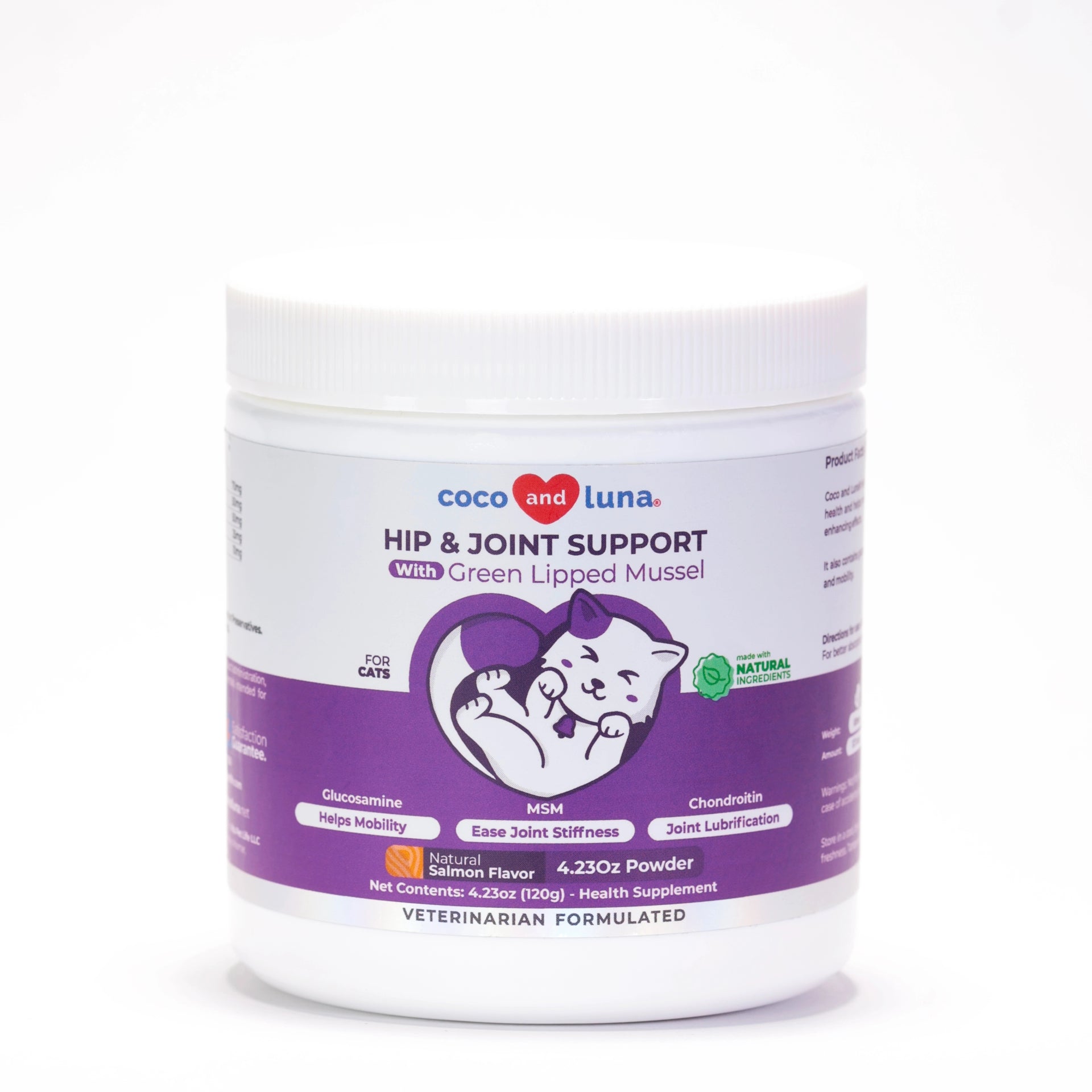 Hip and Joint Support for Cats - 4oz Powder