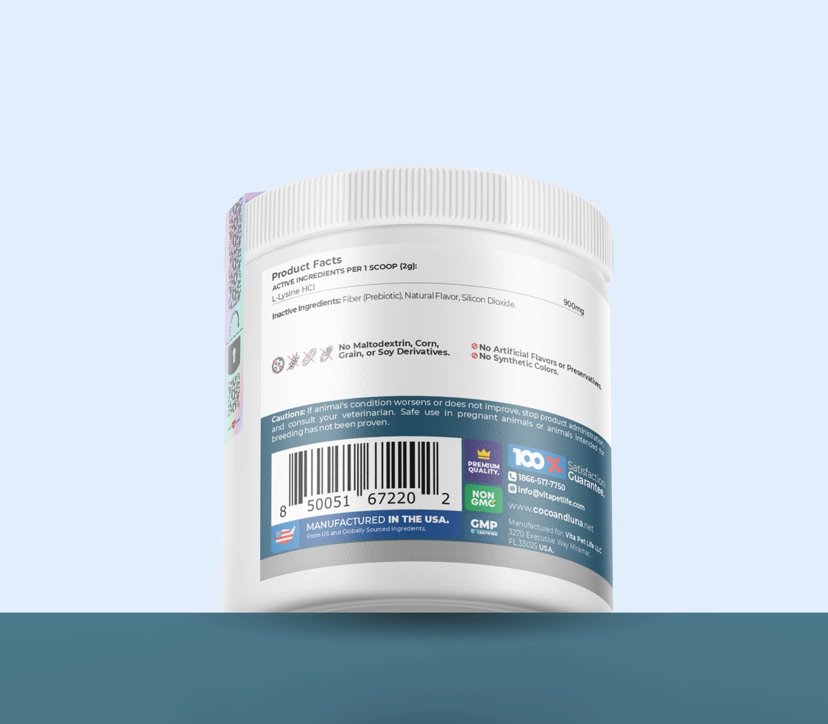 Lysine for Cats - 4 oz Powder