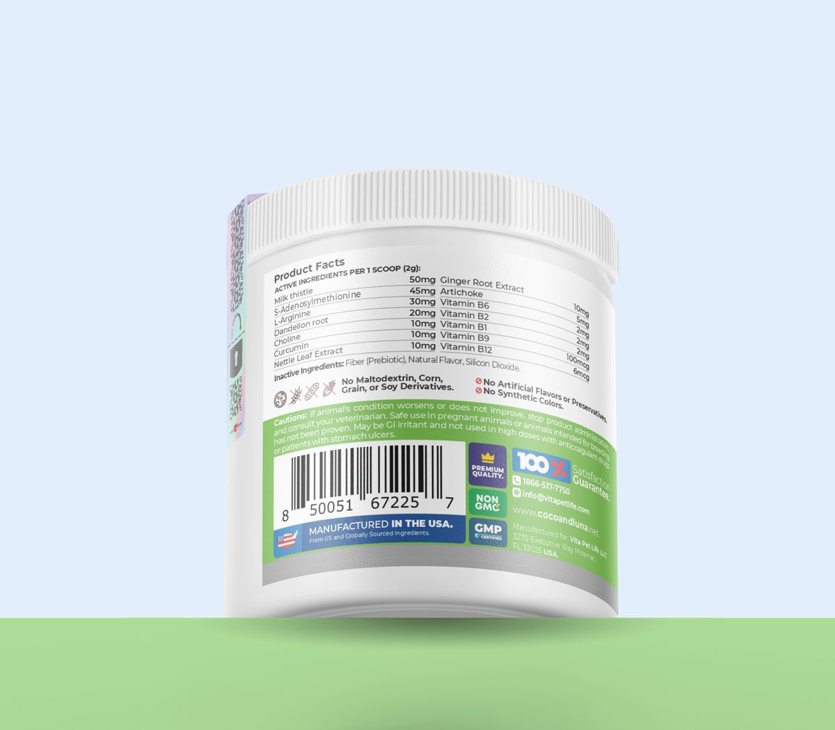 Hígado y riñones para gatos - Polvo de 4 oz 