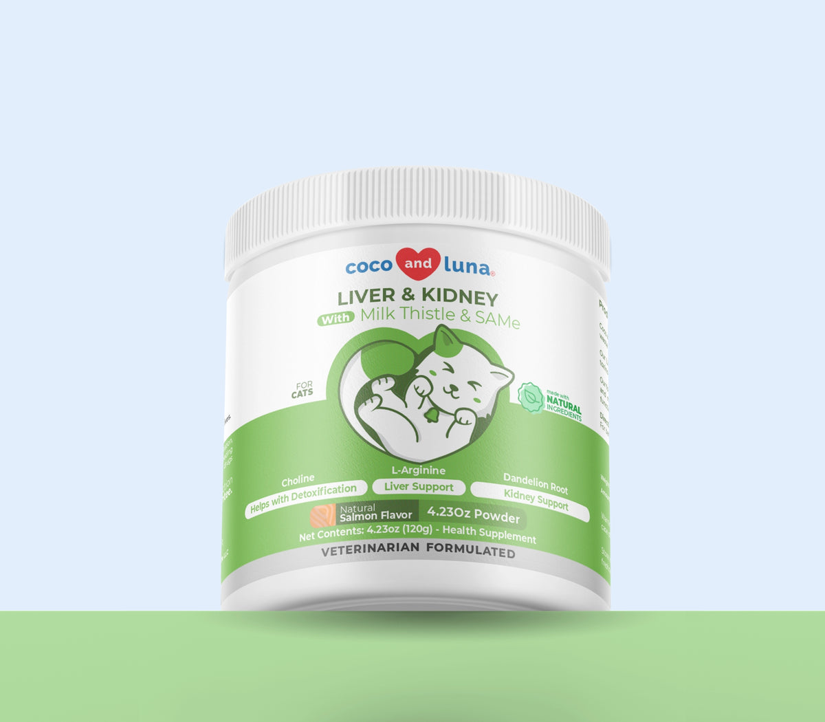 Hígado y riñones para gatos - Polvo de 4 oz 