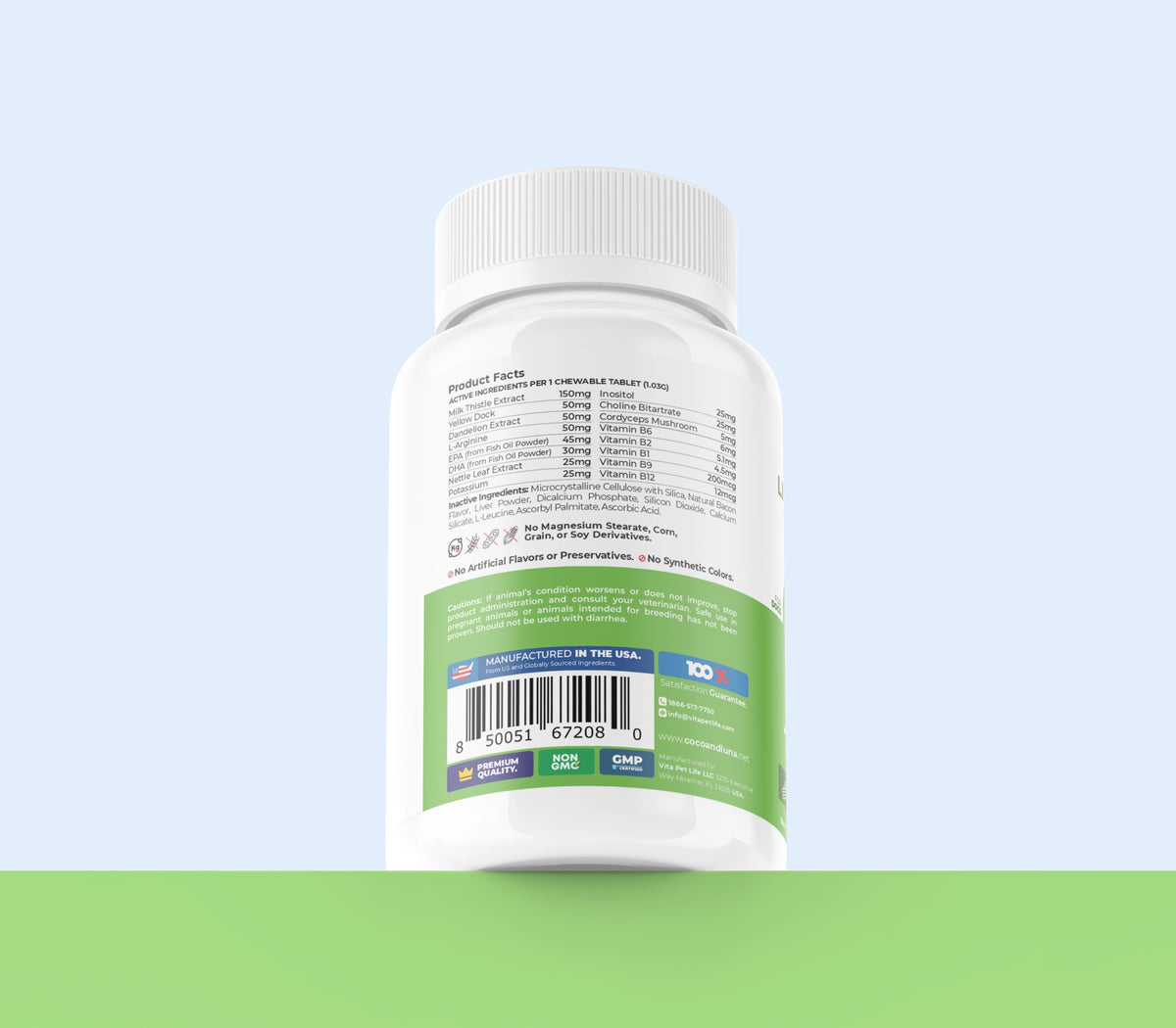 Hígado y riñones para perros - 120 comprimidos masticables 