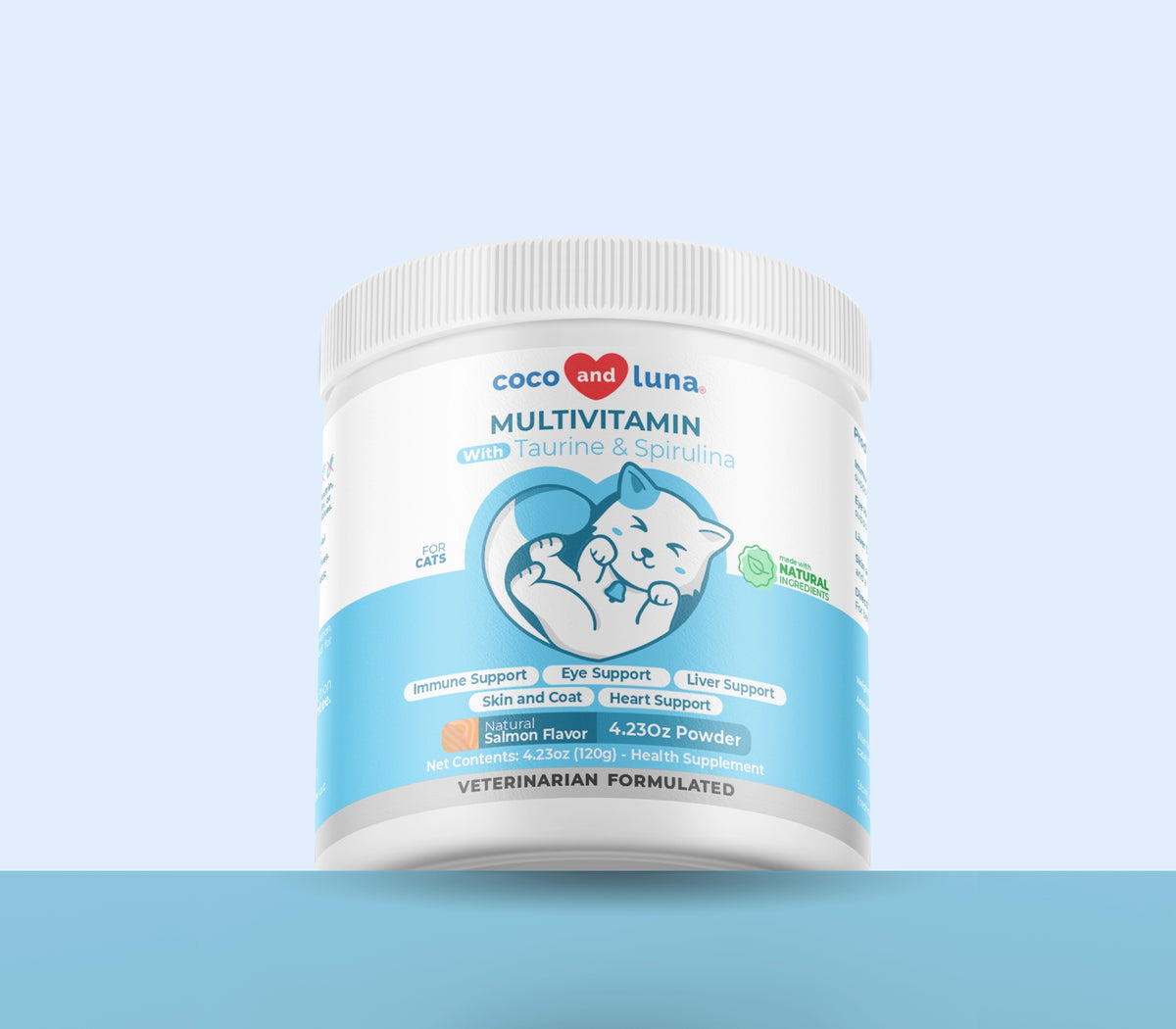 Multivitamínico 10 en 1 para gatos - Polvo de 4 oz 