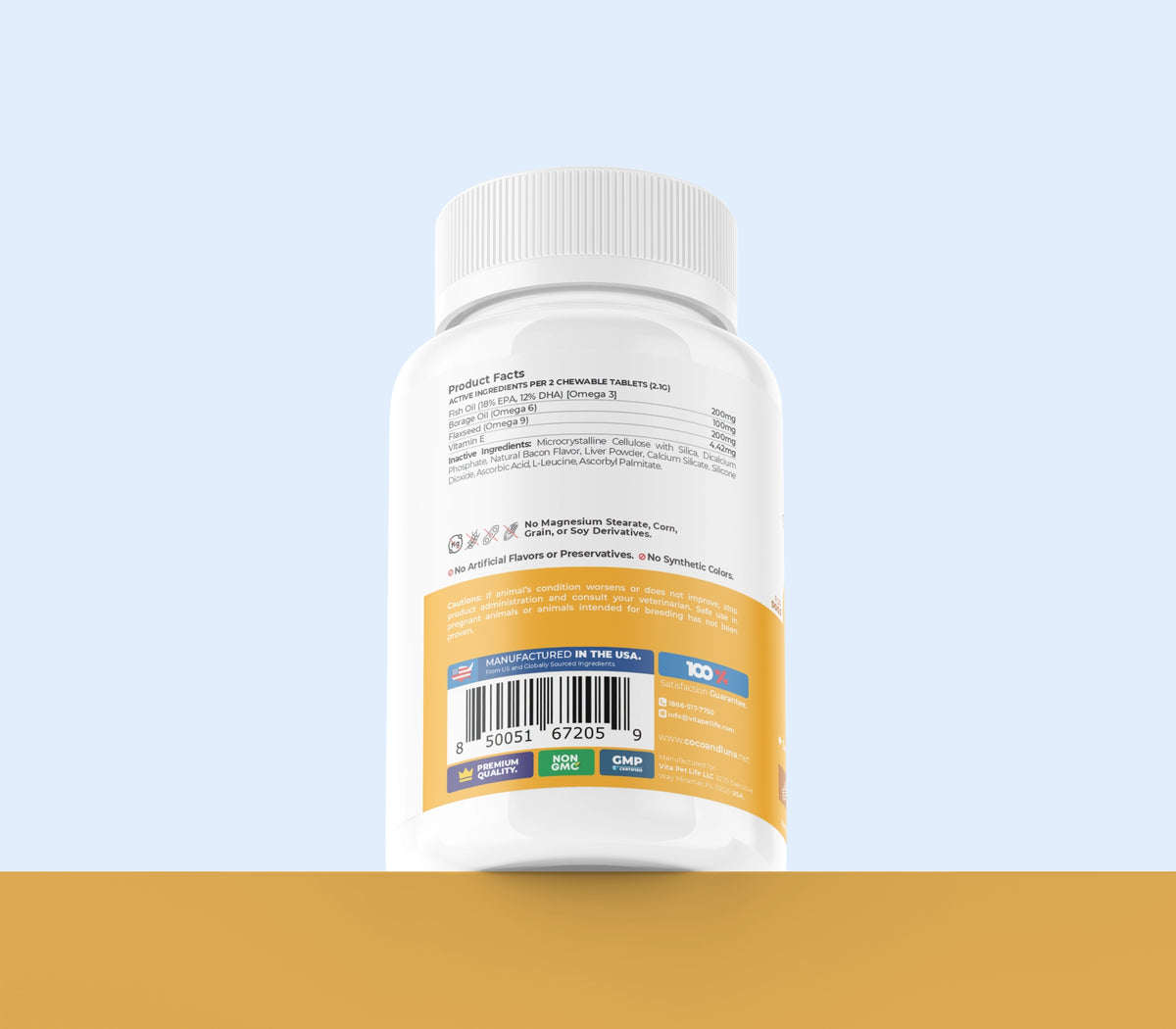 Omega 3 for Dogs - 3 Pack (360 Chewable Tablets)