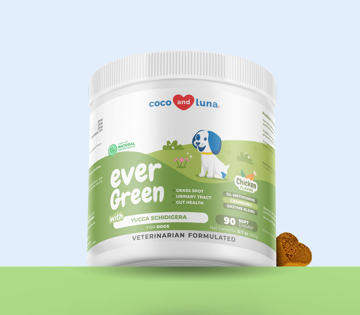 Ever Green - Grass Burn Spots Chews for Dogs - 90 Soft Chews