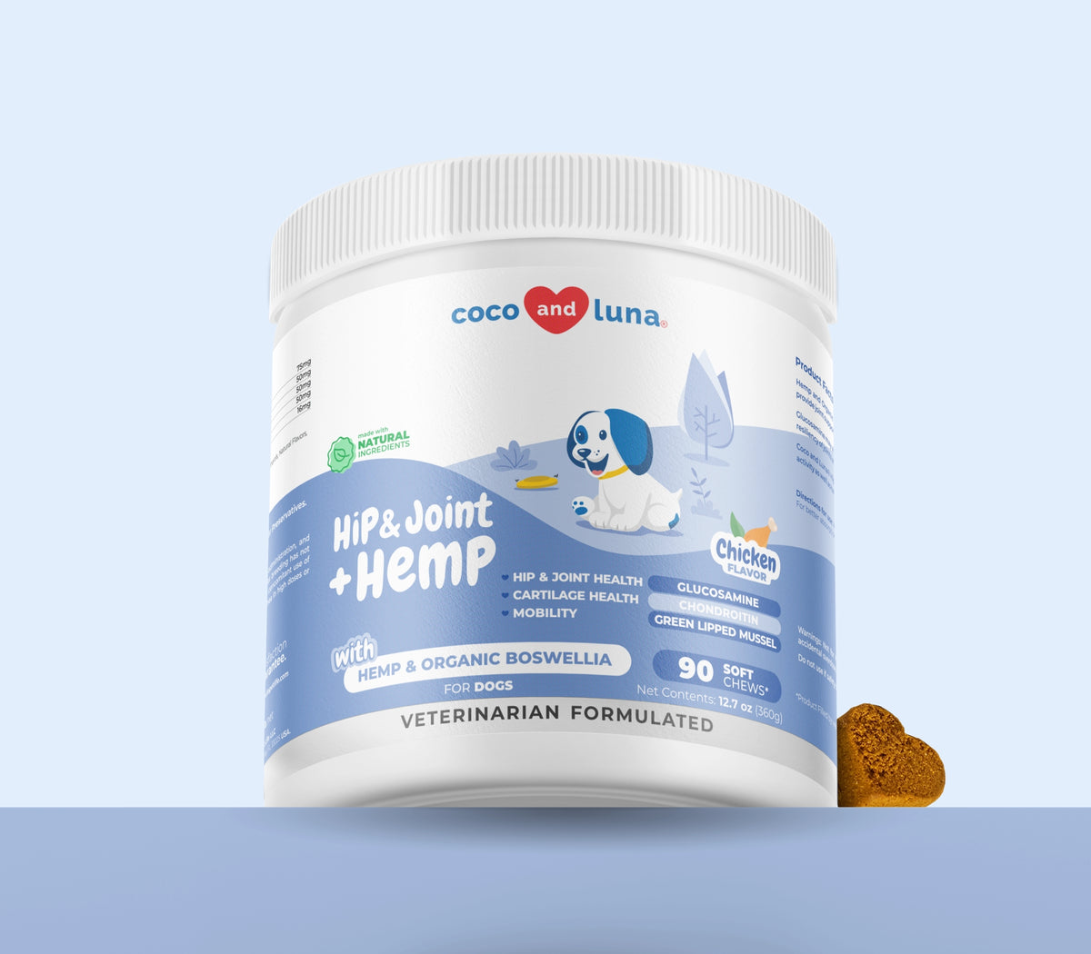 Suplemento para las articulaciones de los perros: 90 masticables blandos 