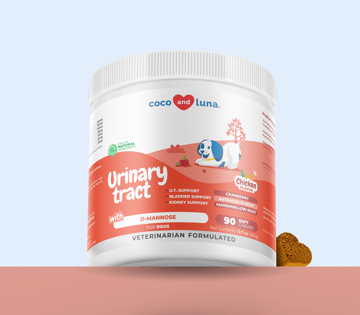 Tracto urinario para perros - 90 masticables blandos 