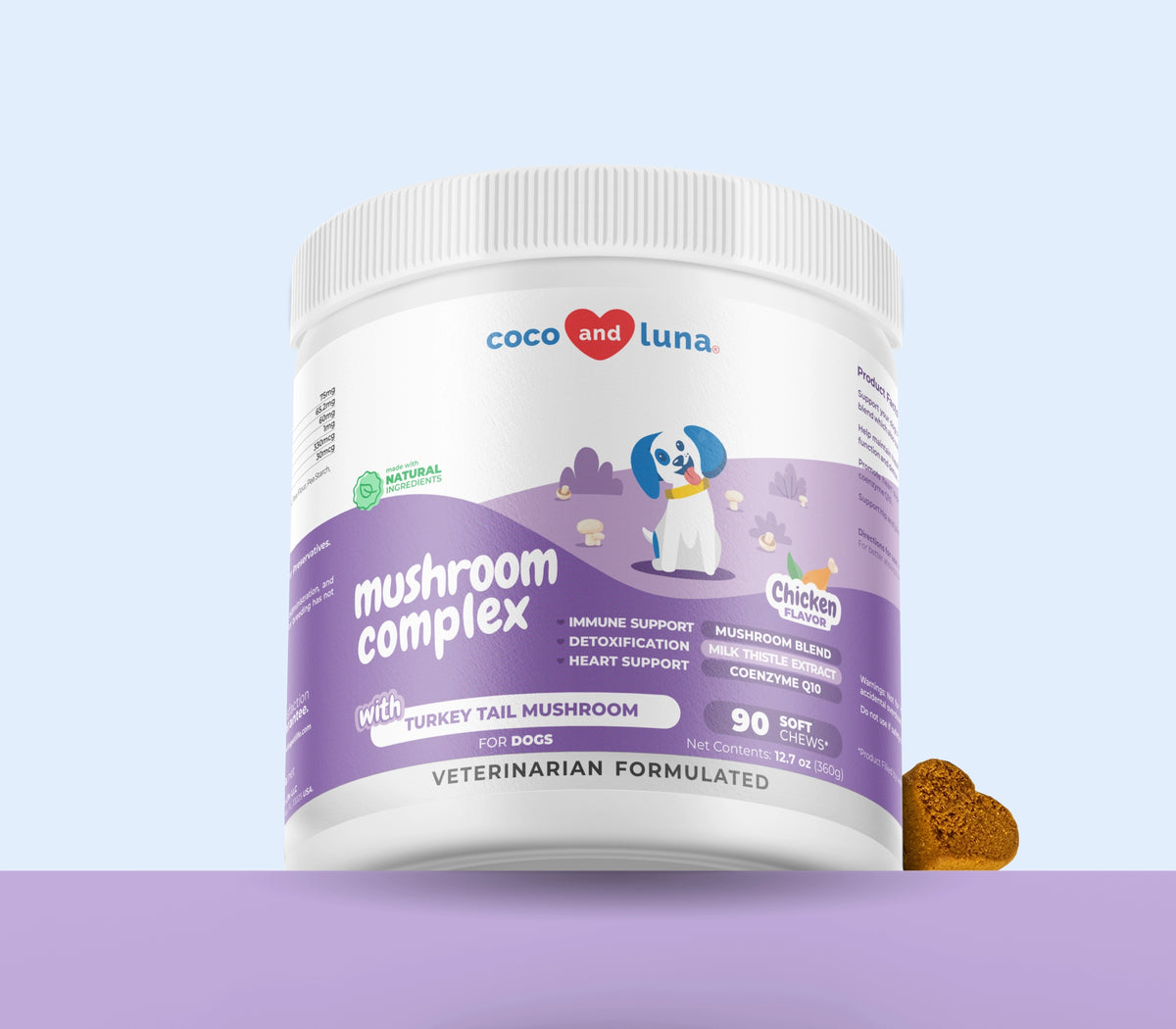 Complejo de hongos para perros - 90 masticables blandos 