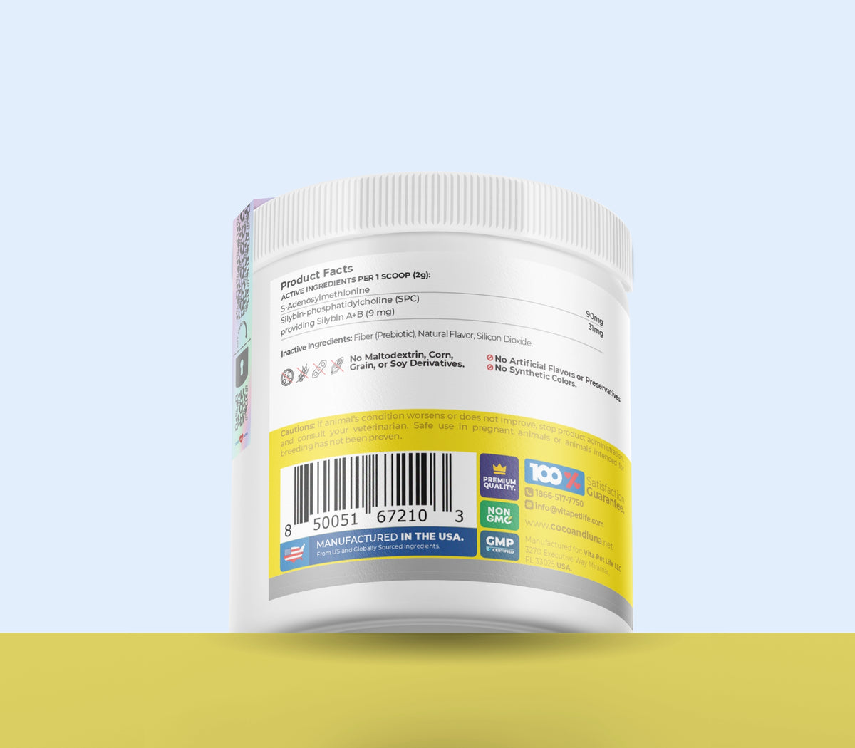 Same and Silybin para gatos - 120 g - S-adenosil-L-metionina, Same, suplementos hepáticos para gatos, apoyo cognitivo y cerebral 