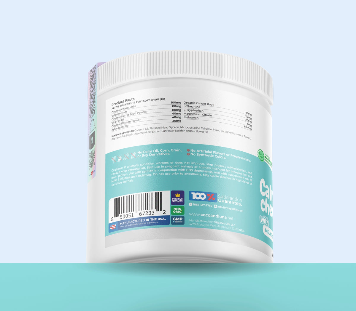 Masticables calmantes para perros: 90 masticables blandos 