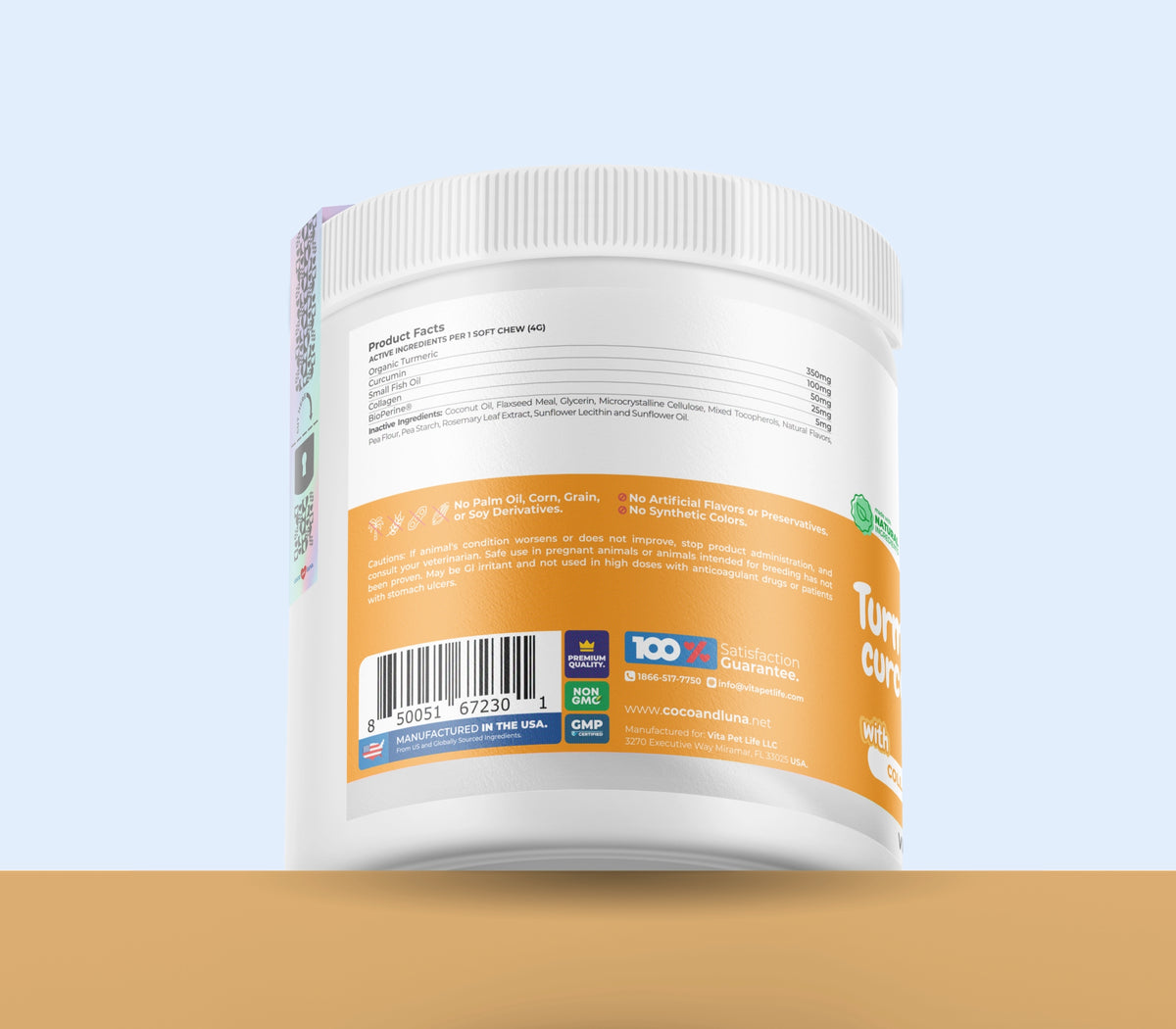 Cúrcuma para perros - 90 masticables blandos 