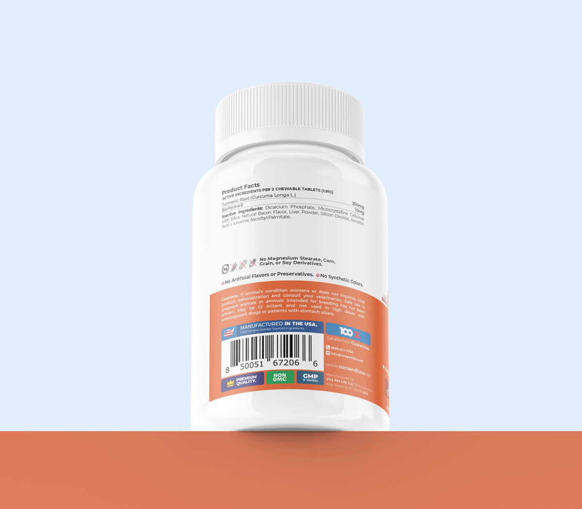 Turmeric for Dogs - 120 Chewable Tablets
