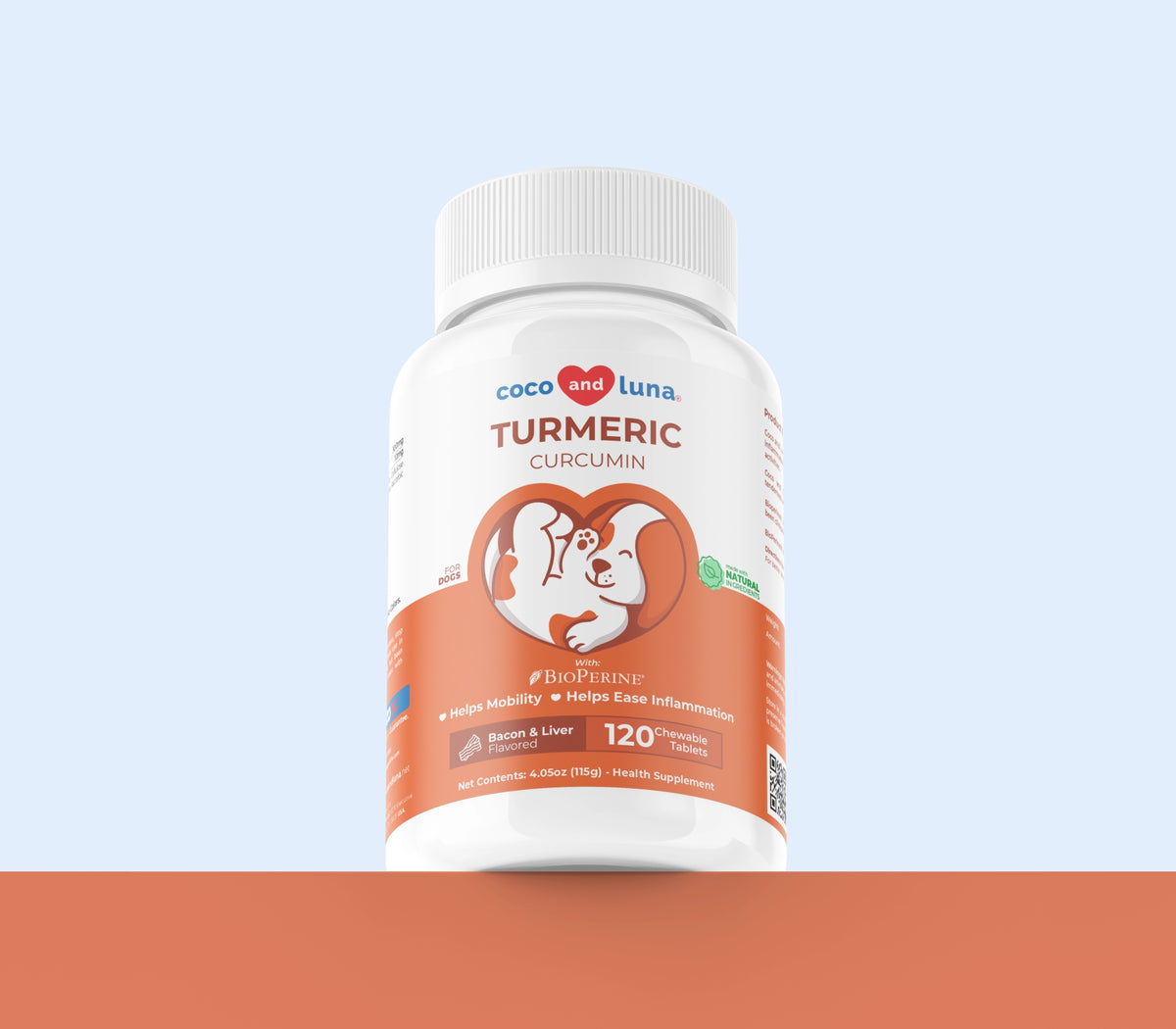 Turmeric for Dogs - 120 Chewable Tablets