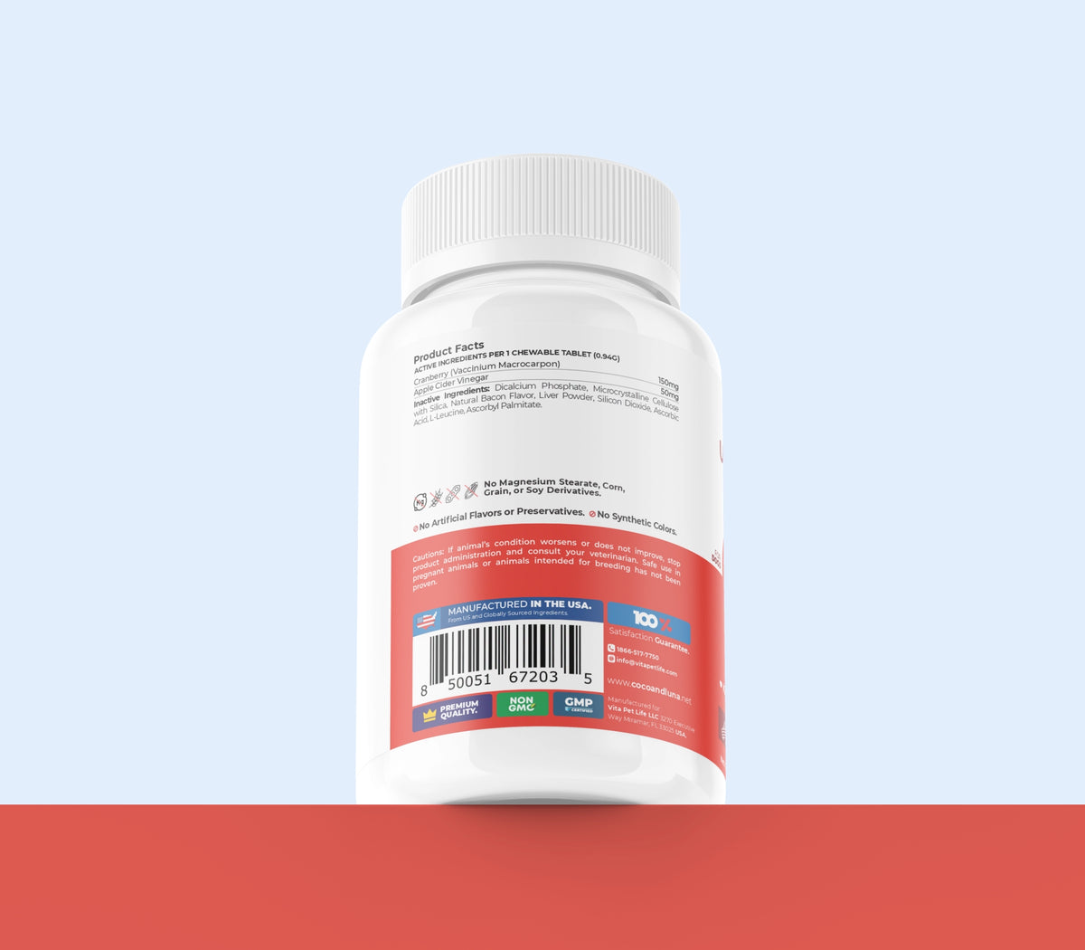 Urinary Tract Support for Dogs  - 120 Chewable Tablets