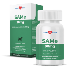 Same for Dogs - S-Adenosyl-L-Methionine, Same 90mg, Liver Supplements for Dogs, Promotes Cognitive Support and Liver Support (Veterinarian Formulated, Small Dogs)