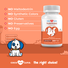 Turmeric for Dogs - 300 Chewable Tablets