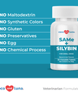 Same and Silybin Small for Dogs - S-Adenosyl-L-Methionine, Liver Supplement for Dogs, Silybin A+B, Dog Liver Support - 30 Chewable Tablets - Coco and Luna